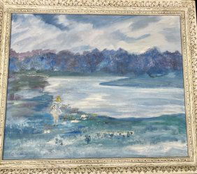 LOUISE VACH Signed Oil painting