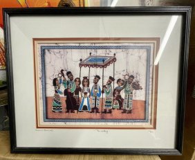 Signed Judaica Original Lithograph THE WEDDING 310/500