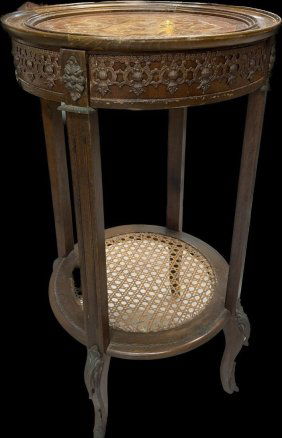 Antique furniture Pedestal side table
