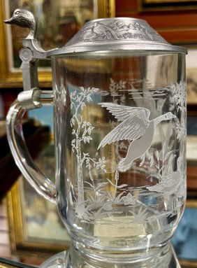 Glass Blank made in France - all other components made in Germany large Mug with Duck Lid