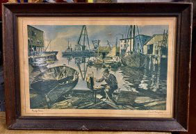 LIONEL BARRYMORE (American 1878-1954) PURDY'S BASIN  PRINT