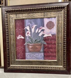 Oil on canvas Painting 26 x 26 inches still life