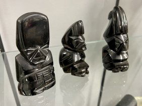 3 Onyx Figurines