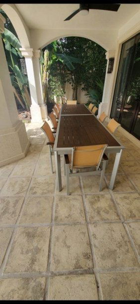 ALUMINIUM LUXURY OUTDOOR TABLES  and CHAIRS