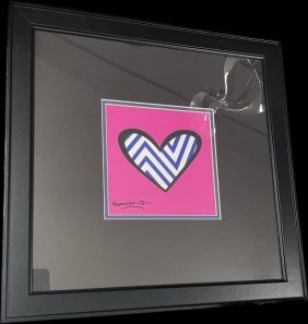 Romeo Britto -  Brazilian. Print on paper with signature.