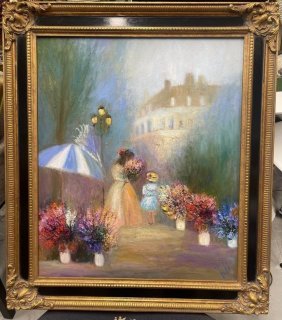 Oil on canvas Signed Yeli