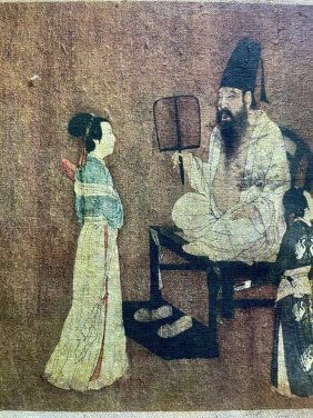 A Chinese Painting By Ai Xuan  mixed media on canvas