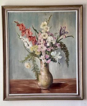 Beautifully painted Still Life with FLOWERS Oil on canvas