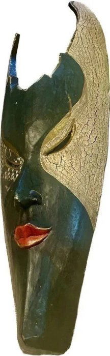 Modern WALL Large MASK  19.5"tall x 6.5" wide.