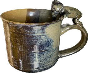 ALAN BROUGH (London ENGLAND 1924-2012) Studio pottery 2 Mice Figural MOUSE MUG