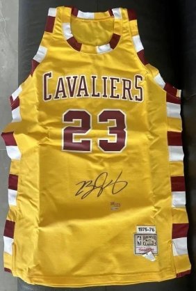 LeBron James Signed Autographed Jersey Gold Alternate NBA Certificate Of Authenticity