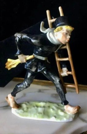 HUTSCHENREUTHER KARL TUTTER CHIMNEY SWEEP FIGURINE GERMANY Mint