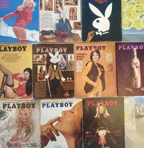 Playboy Magazine 5-1972  3-1974  20th Anniversary issue 2-1975 Year 10-Magazines Very good condition