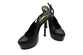 YSL YVES SAINT LAURENT Black Heels EU 37 US 7