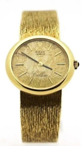 Vintage Rolex Cellini 14k Yellow Gold Self-winding Oval Ladies Watch YEAR 1946