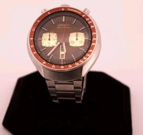 Seiko Bullhead Vintage Men's Watch SpeedTimer 6138-0040 Brown Bullhead Automatic Chrono