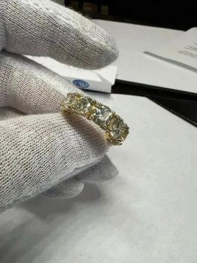 ETERNITY RING 18K WITH 11.25 CARAT TWT DIAMONDS