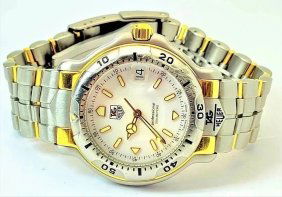 Tag Heuer 6000 WH1151-K1 Stainless Steel & 18K Yellow Gold Quartz 39mm Mens Watch