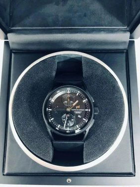 Porsche Design 1919 Chronotimer Flyback Titanium Black Leather PD027.262 42mm