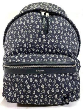 Saint Laurent City Robot Print Backpack Medium Makeover LND534967