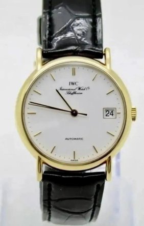 IWC Portofino IW3513 Automatic 18K Yellow Gold Automatic White Dial 34mm Watch