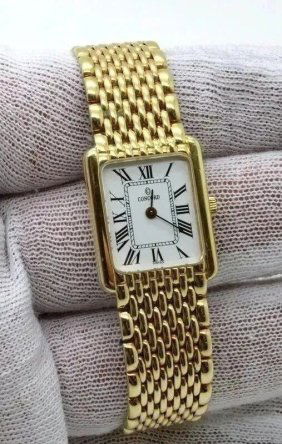 Concord 18K Yellow Gold Ladies Swiss Watch RARE $8900 MSRP EXCELLENT