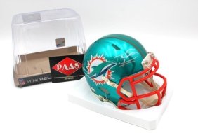 Certificated Tua Tagovailoa Autographed Dolphins Flash Mini Helmet