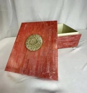 John Richard Palm Beach faux Coral Box