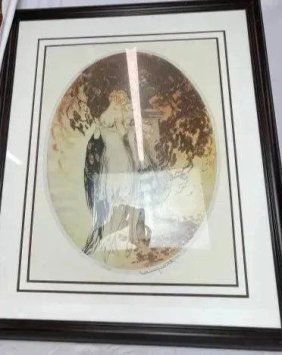 Deaux Mademoiselle 'Look' - Print by Louis Icart (1928)