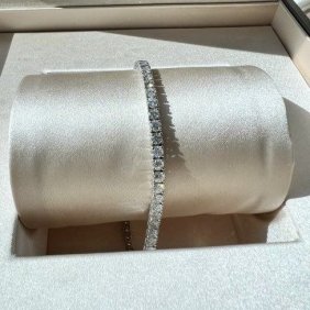 Women's Bracelets TW 4.67 cts Diamond Round GH SI, w/g 14k