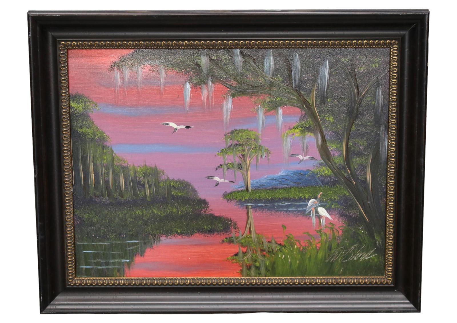 Florida Highwaymen Al Black Painitng. Signed. Measures: 21"x 17" (1 of 8)