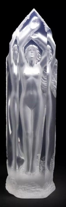 Michael Wilkinson , 34" tall Pinnacle Acrylic Sculpture 2001. Limited edition (1 of 5)