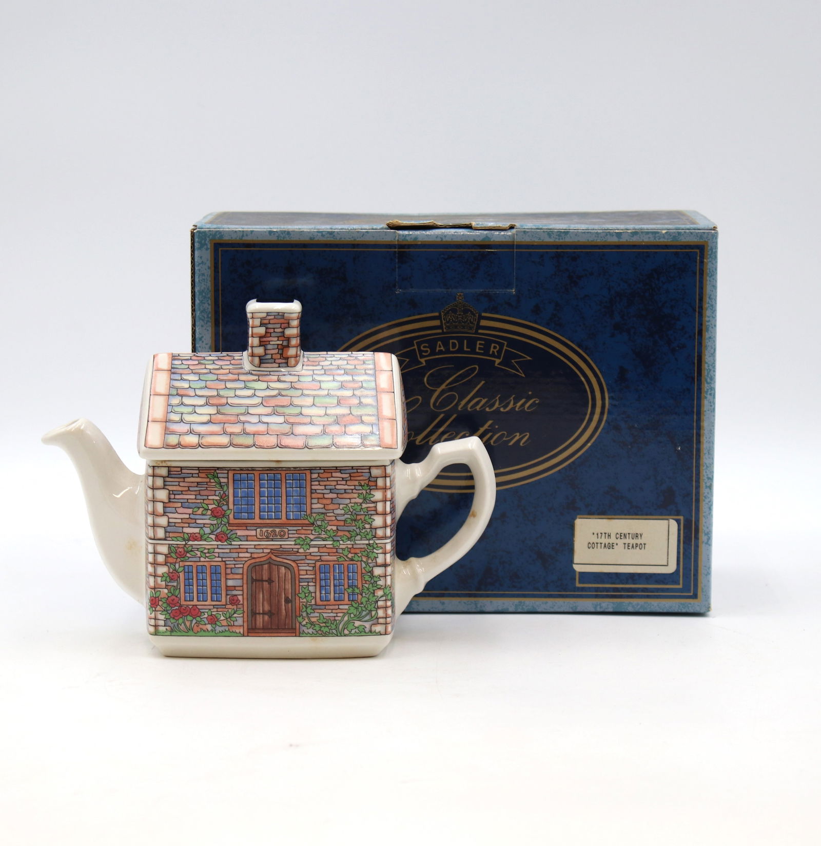Vintage SADLER "English Country Houses" TEAPOT - 17th Century Cottage (1 of 12)