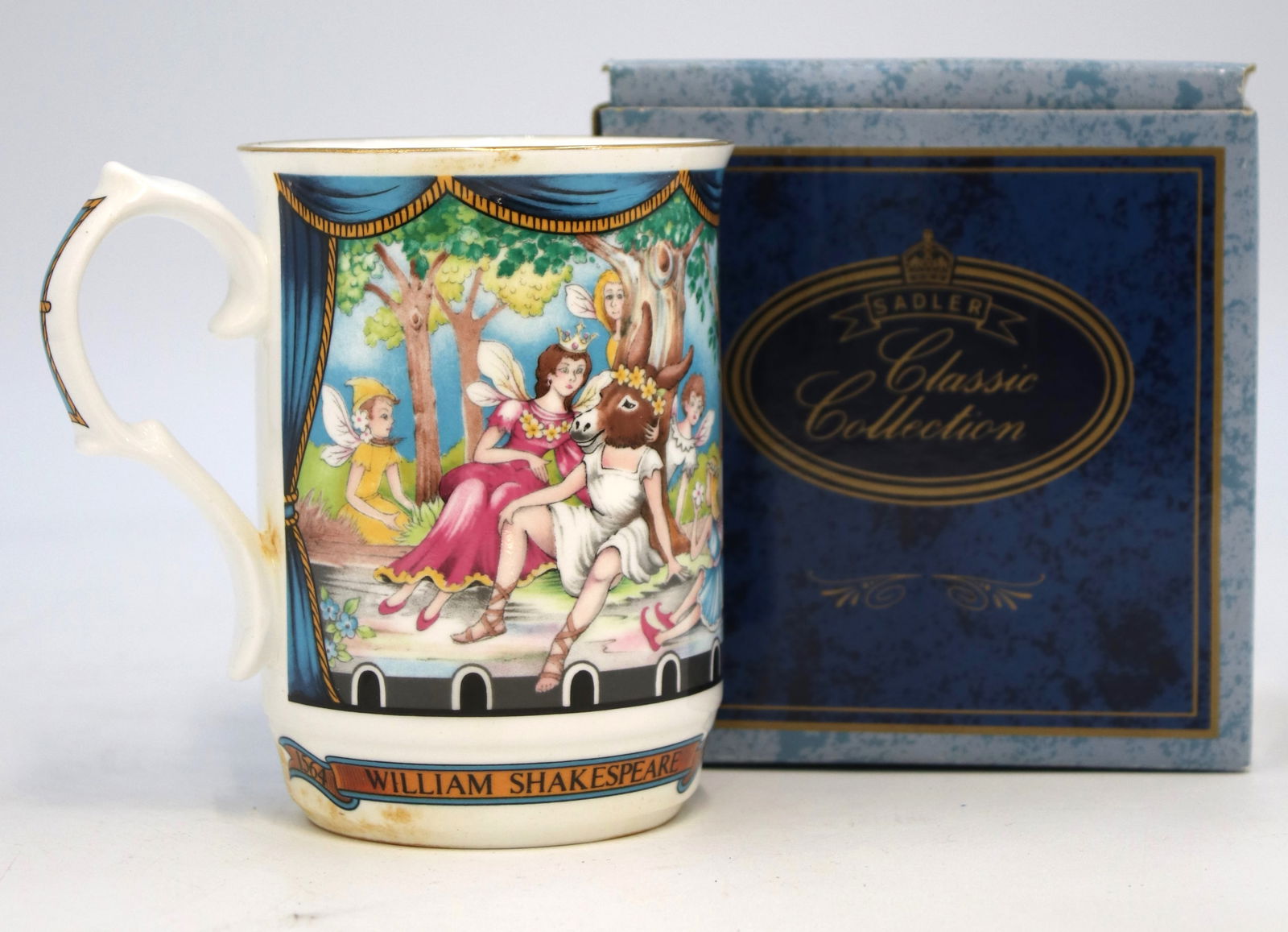 Vintage SADLER "A Mdsummer Night's Dream" Coffee mug. (1 of 8)