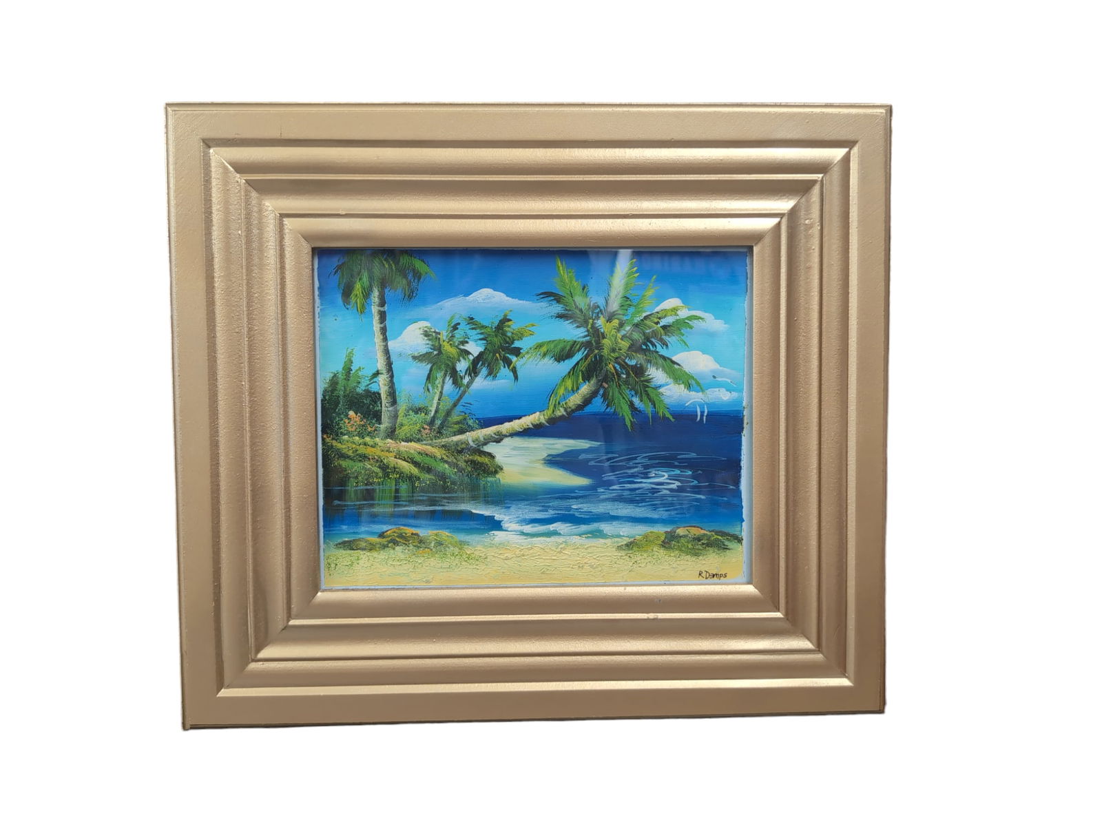 Oil on canvas Painting, Florida Landscape, signed Rodney Demps (1 of 4)