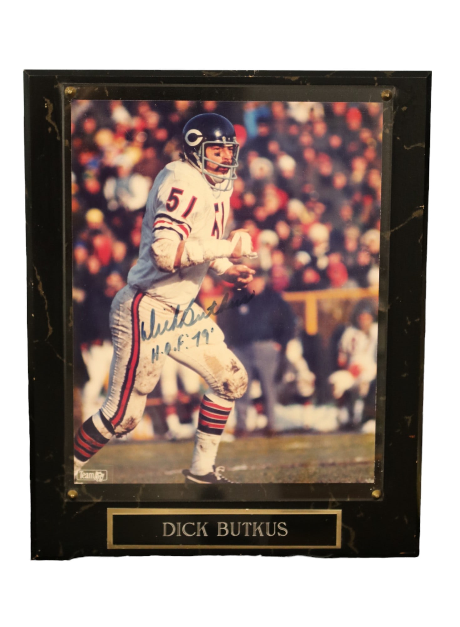 Dick Butkus with Autograph H.O.F. '19 (1 of 8)