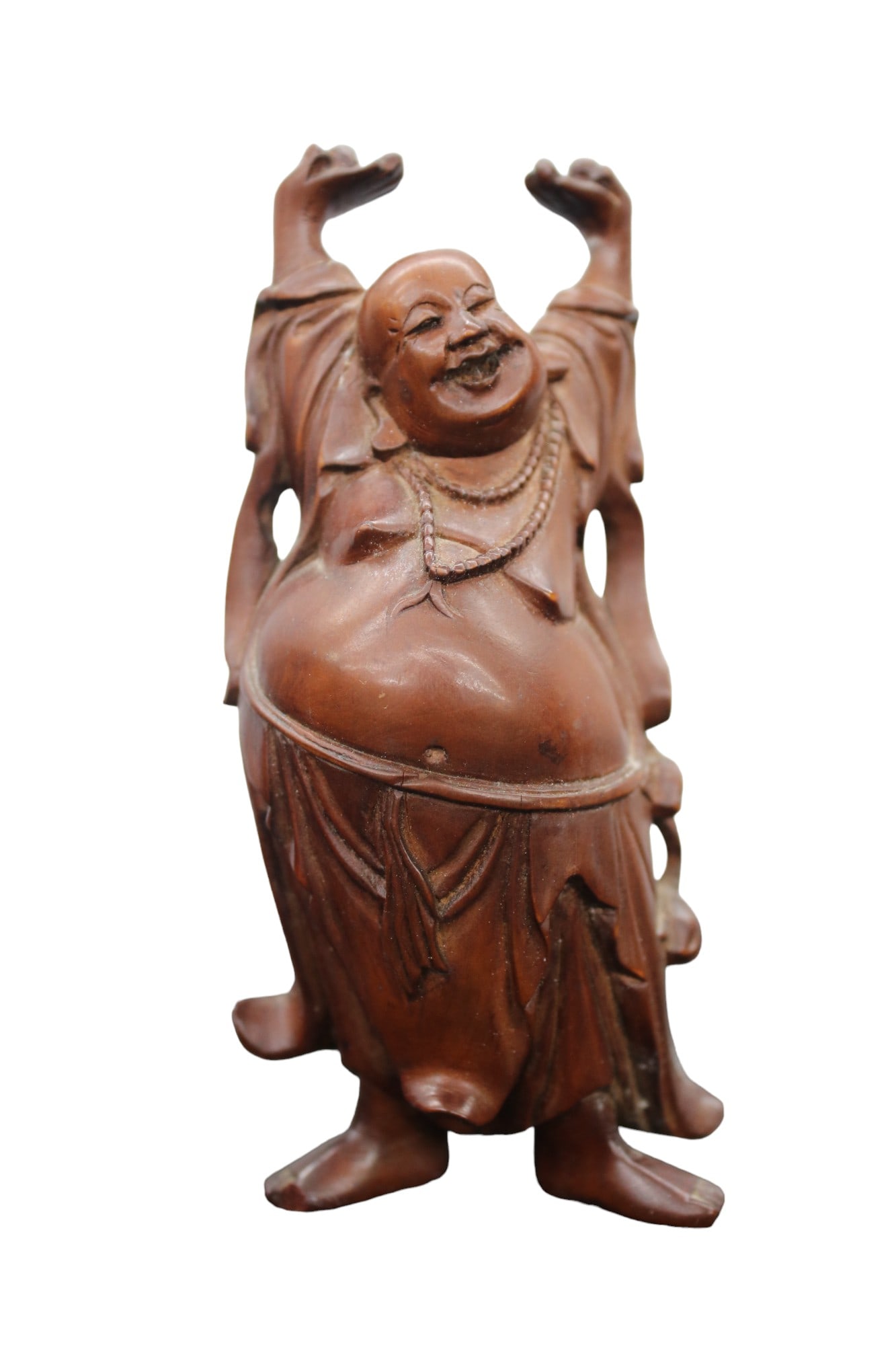 Happy Hotai Buddha Wood Carving (1 of 5)