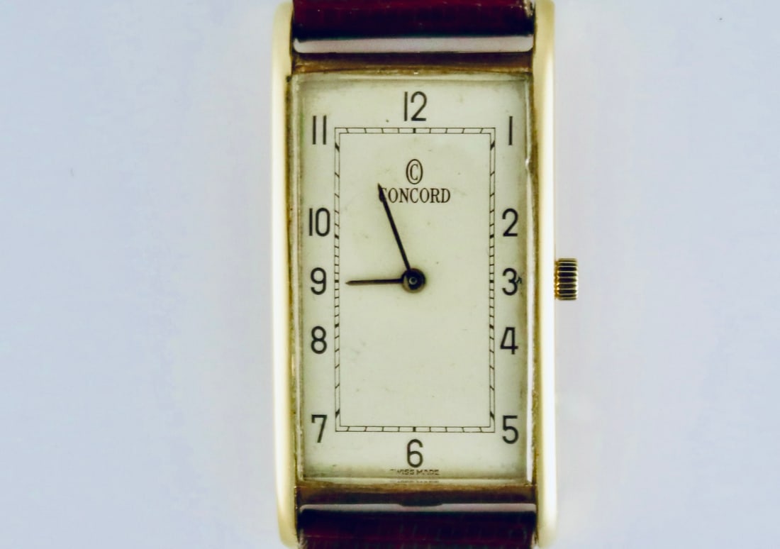 18 k Concord Tank Swiss Watch Vintage (1 of 6)