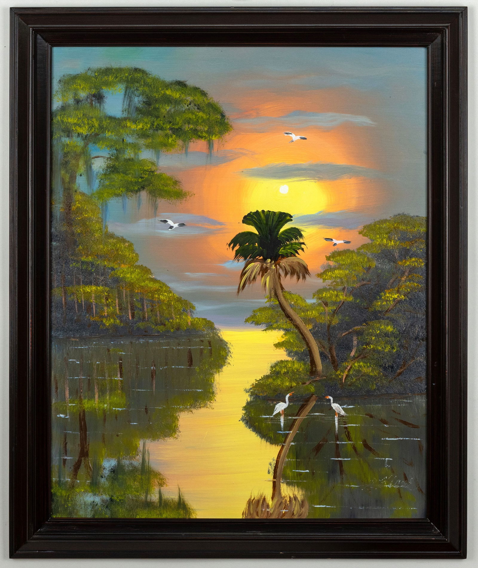 AL BLACK FLORIDA HIGHWAYMEN OIL ON MASONITE PAINTING (1 of 3)
