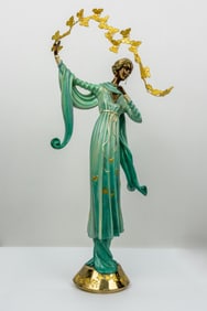 ERTE JOIE DE VIVRE LIMITED EDITION BRONZE STATUE ( Romain De Tirtoff ) 1992
