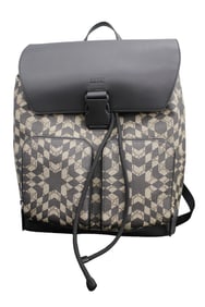 GUCCI GG SUPREME MONOGRAM CALEIDO BACKPACK BLACK,