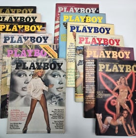 PLAYBOY MAGAZINE EDITION 1976 FULL SET WITH 5 DOUBLES