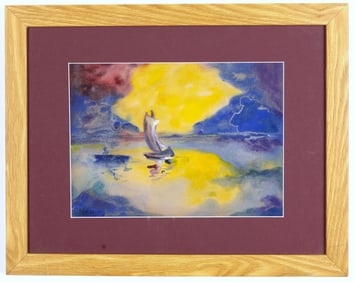 WATERCOLOR ON JAPAN PAPER PAINTING ATTRIBUTED TO EMIL NOLDE (GERMANY 1867?1956)