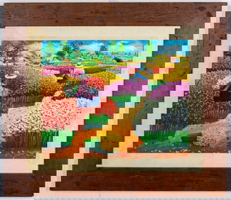 OIL ON CANVAS PAINTING. SIGNED