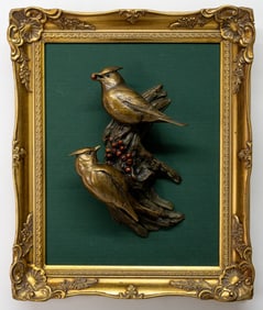 WAX WINGS FRAMED BRONZE SCULPTURE ATTRIBUTED TO KENT ULLBERG . LIMITED EDITION 40/100.
