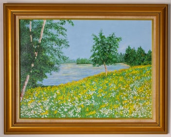 OIL PAINTING ON CANVAS. FRAMED