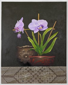 OIL ON CANVAS PAINTING BY HERNAN MIRANDA. SIGNED