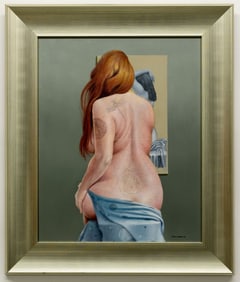 OIL PAINTING ON CANVAS BY HERNAN MIRANDA. FRAMED AND SIGNED