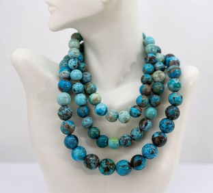 PERSIAN TURQUOISE BEADS NECKLACE