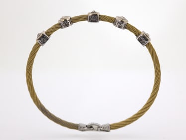 CHARRIOL BRACELET WITH WHITE 18K GOLD AND STEEL